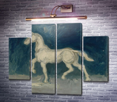 Гипсовая статуэтка лошади (Plaster Statuette of a Horse), 1886