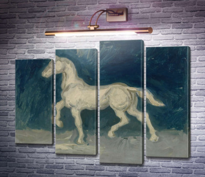 Гипсовая статуэтка лошади (Plaster Statuette of a Horse), 1886