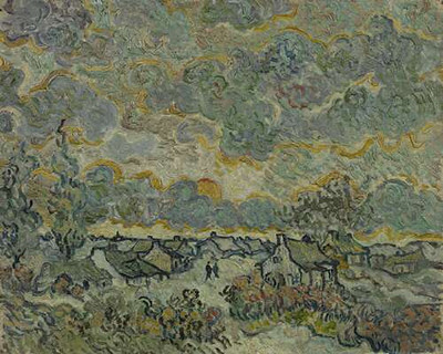 Коттеджи и кипарисы, воспоминания о севере (Cottages and Cypresses, Reminiscence of the North), 1890
