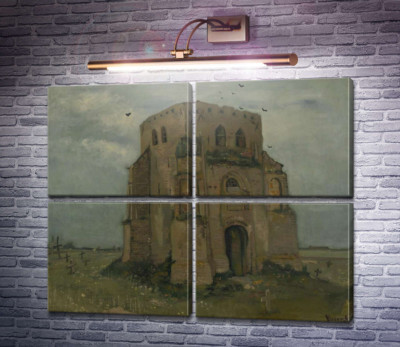 Старая церковная башня в Нюэнене (Country Churchyard and Old Church Tower), 1885