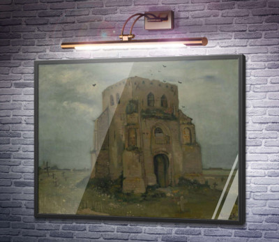 Стара церковна вежа в Нюенене (Country Churchyard and Old Church Tower), 1885
