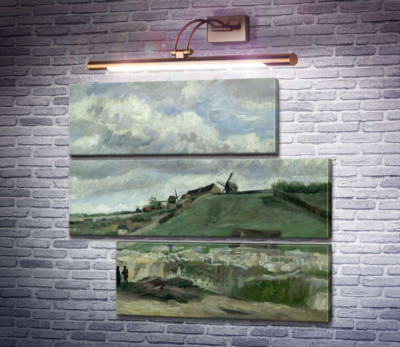 Холм Монмартр с каменоломней и ветряными мельницами (The Hill of Montmartre with Stone Quarry and Windmills), 1886