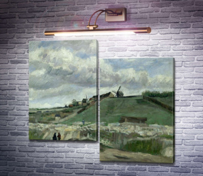 Холм Монмартр з каменоломнею і вітряками (The Hill of Montmartre with Stone Quarry and Windmills), 1886