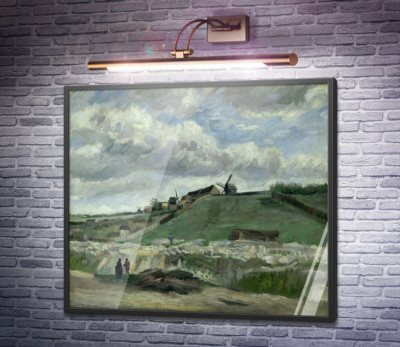 Холм Монмартр с каменоломней и ветряными мельницами (The Hill of Montmartre with Stone Quarry and Windmills), 1886