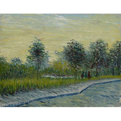 Сквер Сен-Пьер на закате (Way in the Voyer d'Angerson Park in Asnieres), 1887