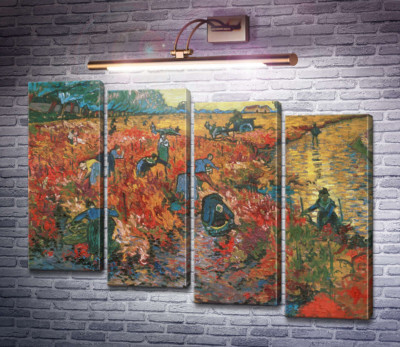 Красные виноградники в Арле (The Red Vineyards in Arles), 1888