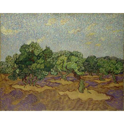 Оливкова гай і блідо-блакитне небо (Olive Grove - Pale Blue Sky), 1889