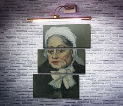 Голова літньої жінки в білому чіпці (Head of an Old Woman in a White Cap), 1885 b