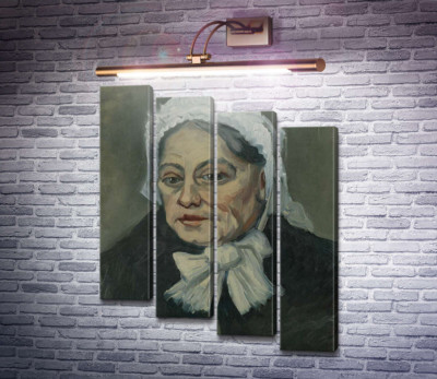 Голова літньої жінки в білому чіпці (Head of an Old Woman in a White Cap), 1885 b