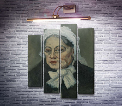 Голова пожилой женщины в белом чепце (Head of an Old Woman in a White Cap), 1885 b