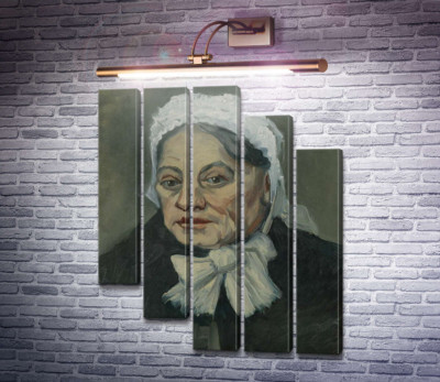 Голова літньої жінки в білому чіпці (Head of an Old Woman in a White Cap), 1885 b