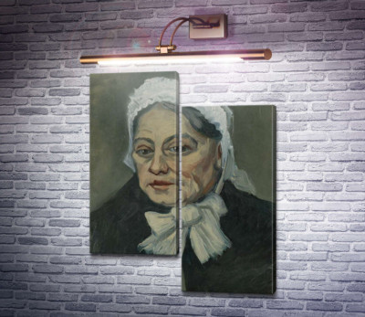 Голова пожилой женщины в белом чепце (Head of an Old Woman in a White Cap), 1885 b