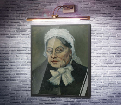 Голова пожилой женщины в белом чепце (Head of an Old Woman in a White Cap), 1885 b