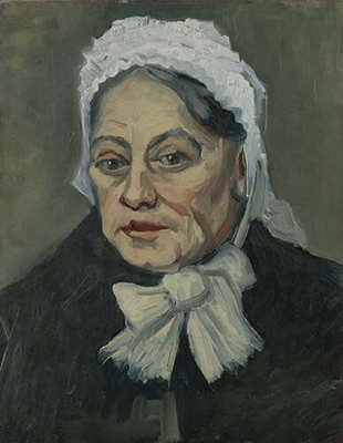 Голова пожилой женщины в белом чепце (Head of an Old Woman in a White Cap), 1885 b