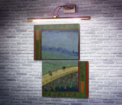 Мост под дождём, по работе Хирошиги  (The Bridge in the Rain (after Hiroshige), 1887