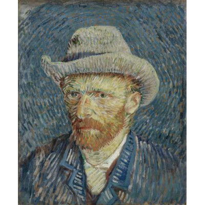 Автопортрет в фетровой шляпе (Self Portrait with Felt Hat), 1887-88