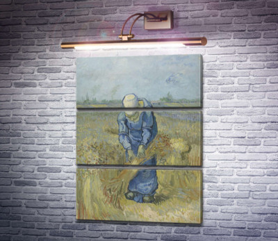 Селянка, в'яжуча снопи (за мотивами Мілле) (Peasant Woman Binding Sheaves (after Millet), 1889