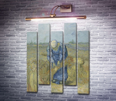 Селянка, в'яжуча снопи (за мотивами Мілле) (Peasant Woman Binding Sheaves (after Millet), 1889