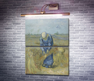 Селянка, в'яжуча снопи (за мотивами Мілле) (Peasant Woman Binding Sheaves (after Millet), 1889