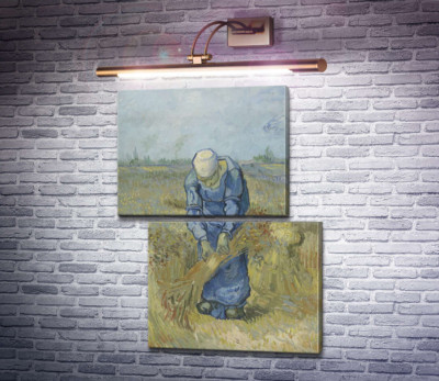 Селянка, в'яжуча снопи (за мотивами Мілле) (Peasant Woman Binding Sheaves (after Millet), 1889