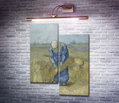 Селянка, в'яжуча снопи (за мотивами Мілле) (Peasant Woman Binding Sheaves (after Millet), 1889