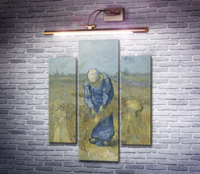 Селянка, в'яжуча снопи (за мотивами Мілле) (Peasant Woman Binding Sheaves (after Millet), 1889