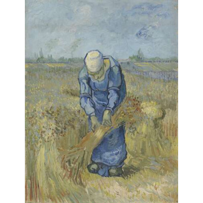 Крестьянка, вяжущая снопы (по мотивам Милле) (Peasant Woman Binding Sheaves (after Millet), 1889