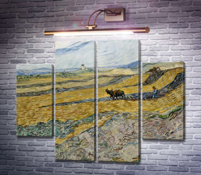 Огороженное поле с пахарем (Enclosed Field with Ploughman), 1889