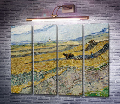 Огороженное поле с пахарем (Enclosed Field with Ploughman), 1889
