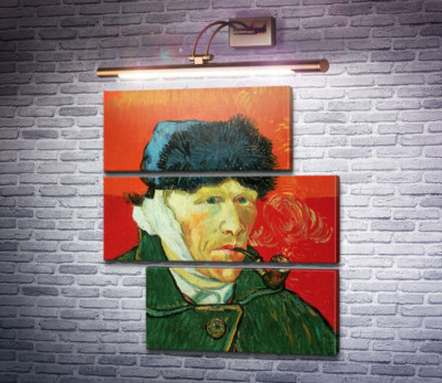 Автопортрет с перевязанным ухом и трубкой (Self Portrait with Bandaged Ear and Pipe), 1889