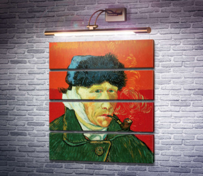Автопортрет с перевязанным ухом и трубкой (Self Portrait with Bandaged Ear and Pipe), 1889