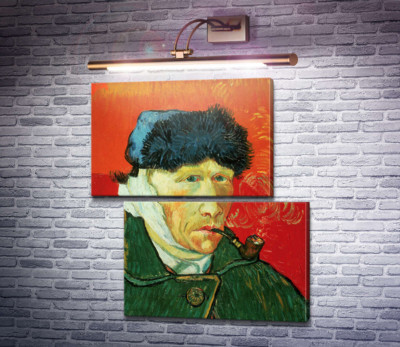 Автопортрет с перевязанным ухом и трубкой (Self Portrait with Bandaged Ear and Pipe), 1889