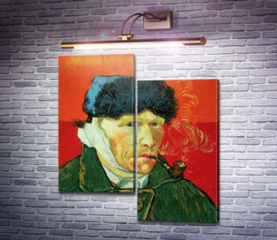 Автопортрет з перев'язаним вухом і трубкою (Self Portrait with Bandaged Ear and Pipe), 1889
