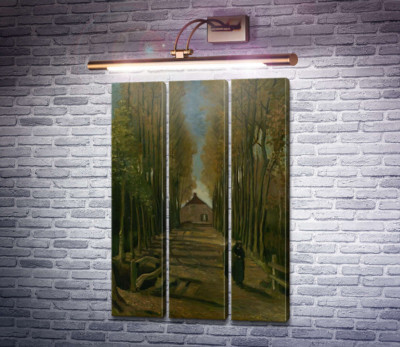 Тополина алея на заході (Avenue of Poplars at Sunset), 1884