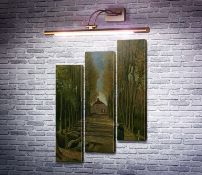 Тополиная аллея на закате (Avenue of Poplars at Sunset), 1884