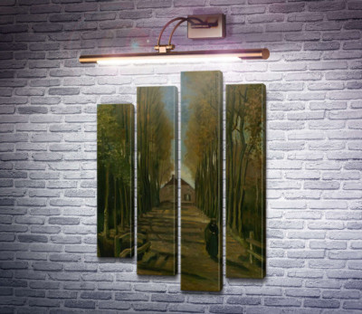 Тополиная аллея на закате (Avenue of Poplars at Sunset), 1884