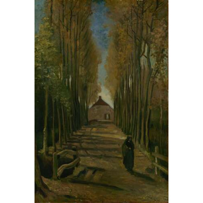 Тополиная аллея на закате (Avenue of Poplars at Sunset), 1884