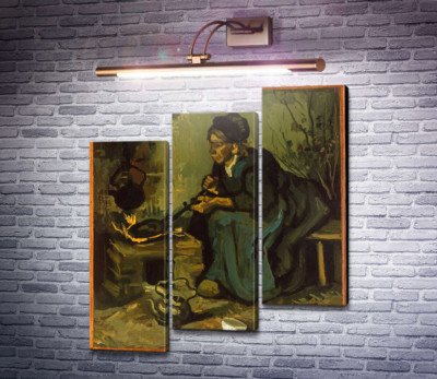 Селянка готує біля каміна (Peasant Woman Cooking by a Fireplace), 1885