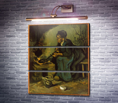 Крестьянка готовит у камина (Peasant Woman Cooking by a Fireplace), 1885