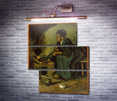 Крестьянка готовит у камина (Peasant Woman Cooking by a Fireplace), 1885