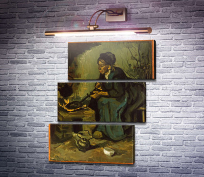 Крестьянка готовит у камина (Peasant Woman Cooking by a Fireplace), 1885