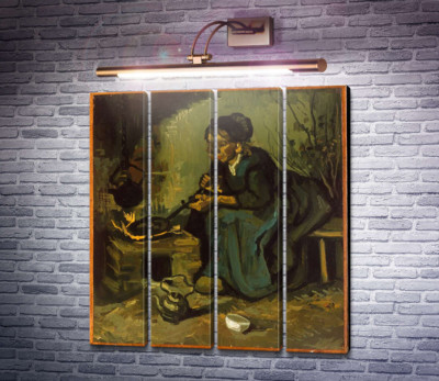 Селянка готує біля каміна (Peasant Woman Cooking by a Fireplace), 1885
