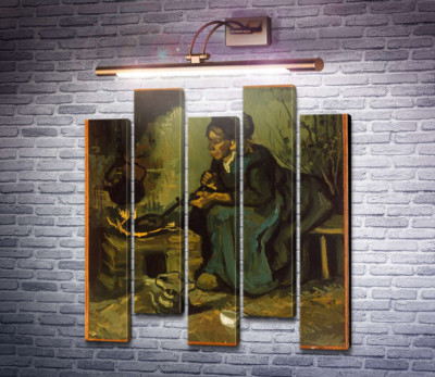 Крестьянка готовит у камина (Peasant Woman Cooking by a Fireplace), 1885