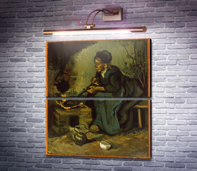 Крестьянка готовит у камина (Peasant Woman Cooking by a Fireplace), 1885