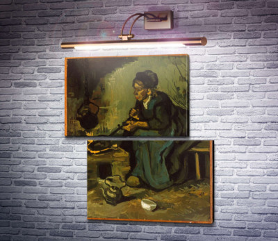 Селянка готує біля каміна (Peasant Woman Cooking by a Fireplace), 1885