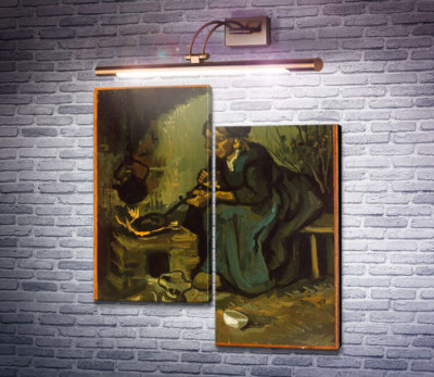 Крестьянка готовит у камина (Peasant Woman Cooking by a Fireplace), 1885