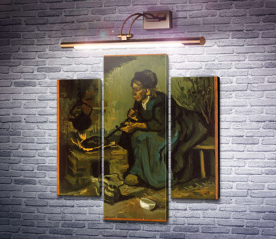 Крестьянка готовит у камина (Peasant Woman Cooking by a Fireplace), 1885