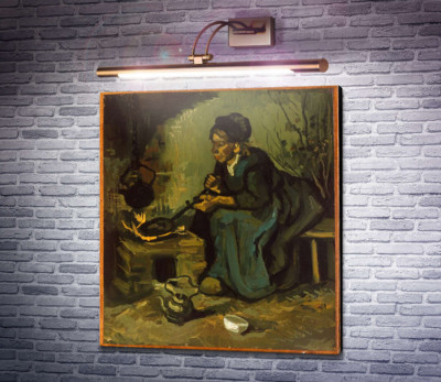 Селянка готує біля каміна (Peasant Woman Cooking by a Fireplace), 1885