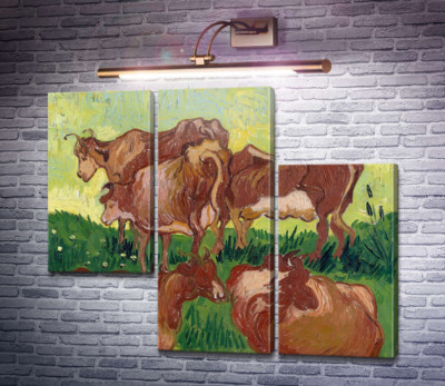 Коровы, по работе Жордэна (Cows (after Jorsaens)), 1890