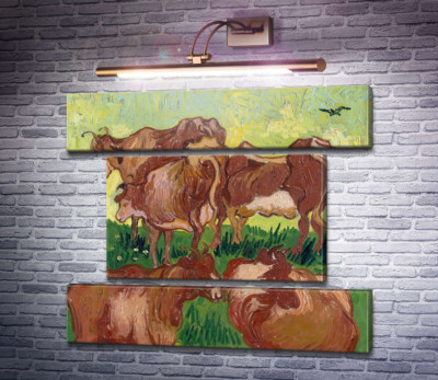 Коровы, по работе Жордэна (Cows (after Jorsaens)), 1890